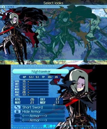 Etrian Odyssey Nexus Schadensklassen: Nightseeker