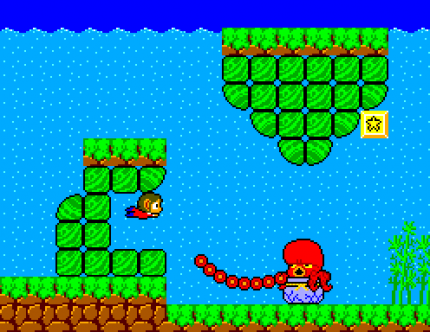 Das höchst unterhaltsame, 17 Levels umfassende Jump &amp; Run Alex Kidd in Miracle World ist bei der europäischen Variante des Master System II bereits vorinstalliert. Modul-Varianten sind vergleichsweise selten und daher unter Sammlern heiß begehrt.