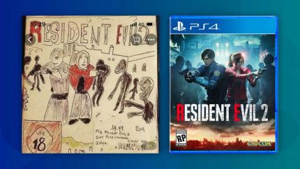 Eigentlich sind blutige Zombie-Spiele wie Resident Evil 2 in China untersagt. Viele pfiffige Händler stört das weniger. Sie ändern oft das Cover, um trotzdem Kasse zu machen. Rechts seht ihr das Original, links das handgezeichnete Fake-Cover.