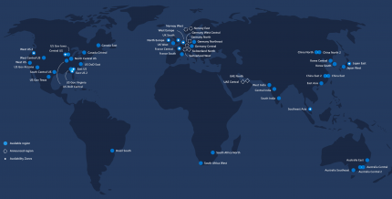 Das Rückgrat von Project xCloud sind die derzeit in 54 Regionen installierten Azure-Datenzentren. Allein in Deutschland betreibt Microsoft zwei davon (Germany Northeast, Germany Central). Zwei weitere sind in Planung (Germany North, Germany West Central).