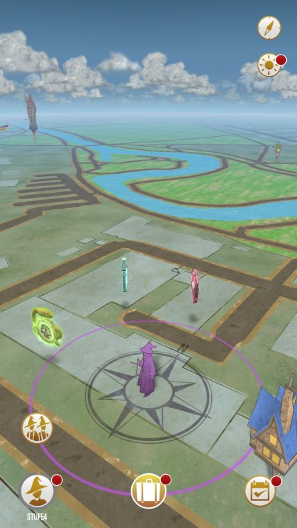 Ähnlich wie in Pokémon Go: Das Interface und die Map-Ansicht.&nbsp;