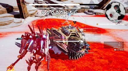 Am Ende der Demo stellten wir uns dem Dreadnought, einem riesigen Boss, der verbotene Mengen an Schaden einstecken konnte.