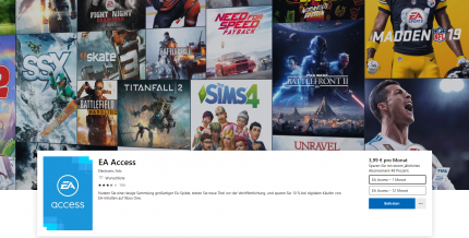 EA Access diente Ubisofts Uplay Plus als Vorbild: Das Portal bietet Zugriff auf mehr als 100 Spiele. Im Juli 2019 startet das einstmals exklusiv für Xbox One erhältliche Abo auch auf der Playstation 4.