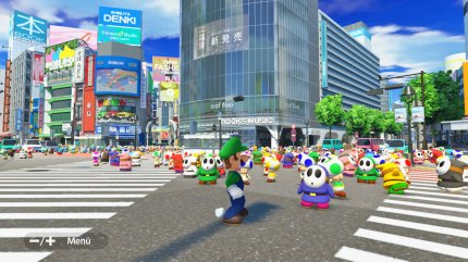 Im Story-Modus kann man mehrere Attraktionen in Tokio besuchen. Diese riesige Kreuzung ist im Stadtteil Shibuya zu finden.
