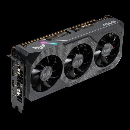 Grafikkarten mit drei Lüftern sind nicht selten etwa 30cm lang - die Asus TUF Gaming X3 RX 5700 OC misst knappe 27cm.