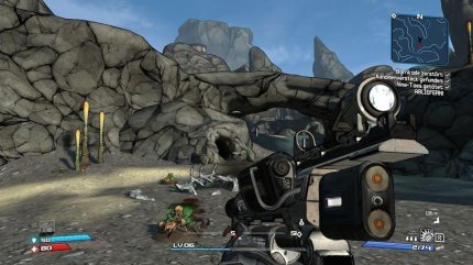 In Borderlands 1 erkunden wir größtenteils das grau-braune Ödland von Pandora. Optisch ist der Klassiker trotz Überarbeitung in die Jahre gekommen.