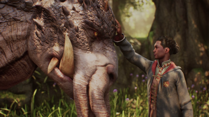 Tierwesen sind zuhauf vertreten, zumindest im Trailer. Manche können aber anscheinend sogar gezähmt werden, wie dieses Graphorn.