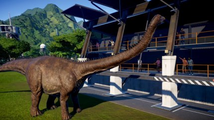 Der Traum jedes Dinofans: Ihr baut einen Park, in dem Besucher die ausgestorbenen Tiere in voller Pracht bewundern können.