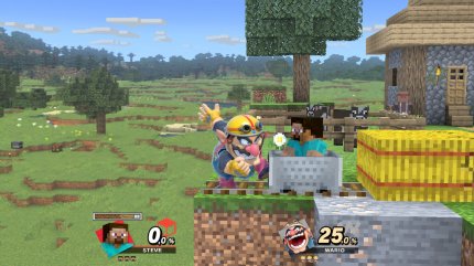 Super Smash Bros. Ultimate: Minecraft-DLC im Switch-Spiel ausprobiert! (2)