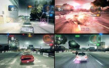 Verkanntes Genie: Blur von 2010 gilt als das „Mario Kart für Erwachsene“. Die Power-Ups ähnelten stark dem Nintendo-Vorbild. <br> &nbsp;