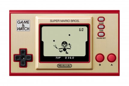Im LCD-Klassiker Ball müsst ihr mit Mario jonglieren.
