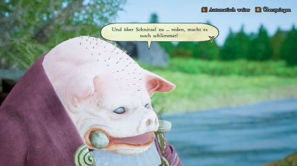 Unserem schnitzelbesessenen Monsterfreund namens Truff begegnen wir immer wieder. Er ist außerdem Teil einer sehr interessanten Nebenquest.