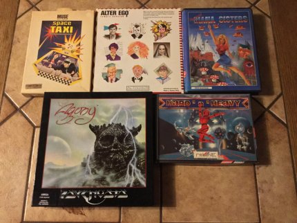 Einige der wertvollsten C64- und Amiga-Unikate vereint. Besonders aufregend: die Female-Edition von Alter Ego, in der ihr im Gegensatz zum Original das Leben einer Frau anstatt eines Mannes spielt.