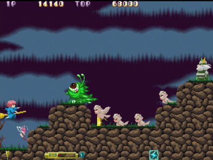 Nahezu jeder Teil der niedlichen Cotton-Shoot'em-Up-Serie ist unter Sammlern begehrt. Hier im Bild seht ihr die Arcade-Emulation für die Minikonsole Astro City: Sie ist bislang nur in Japan erschienen und dürfte im Laufe der Jahre preislich durch die Decke gehen.