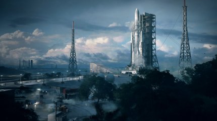 Die Karte 'Orbital' wartet mit einer riesigen Raketenabschussbasis auf euch.&nbsp;