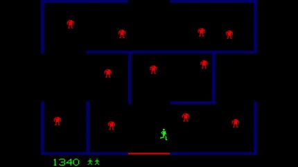 Die Vorurteile der 80er-Jahre: Als das actionlastige Berzerk seine Runden in der Spielhalle drehte, mehrten sich die Schlagzeilen in den USA und verknüpften drei tote Jugendliche mit dem Arcade-Hit. Jedoch war das Spiel niemals der ausschlaggebende Grund für einen Todesfall.<br> &nbsp;