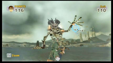 Skeletulor treffen wir in Twilight Princess innerhalb des Dungeons im Hintergrund. Hier aber macht der Fiesling uns direkt in der Wüste als finaler Boss das Leben schwer.&nbsp;