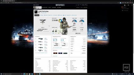 Im Battlelog lassen sich die eigenen Statistiken einsehen...
