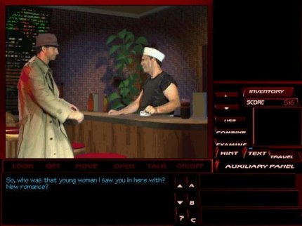 Die Tex-Murphy-Abenteuer bestechen dadurch, dass unser Lieblingsdetetktiv mittels greenscreen in das Spiel eingearbeitet ist.