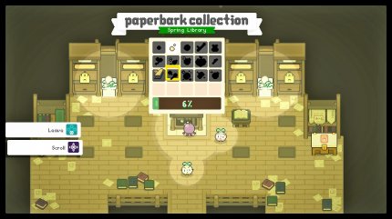Die Bibliothek (in jedem Dorf gibt es eine) erinnert sicher nicht zufällig an das Gemeinschaftszentrum in Stardew Valley. Auch hier komplettiert ihr Item-Pakete.