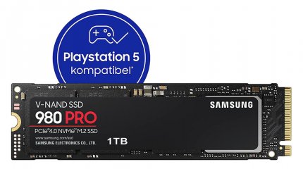 Die pfeilschnelle Samsung SSD 980 Pro mit 1TB - perfekt für PS5 geeignet - gibt es jetzt bei der Amazon Gaming Week im Sonderangebot.