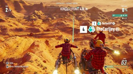 In den Shackdaddy-Events geht es richtig verrückt zu. Hier setzt euch das Spiel auf Raketen-Fahrräder und andere bekloppte Vehikel.