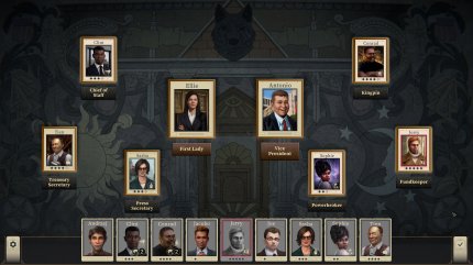 Wählt passende Mitglieder für euer Parlament, um eure Aufgaben zu erleichtern.