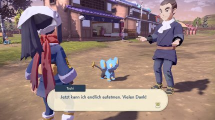 Viele NPCs in Jubeldorf haben kleinere Aufträge für euch, die ihr spielend leicht nebenbei erledigen könnt. Oft winkt eine angemessene Belohnung in Form von praktischen Gegenständen.