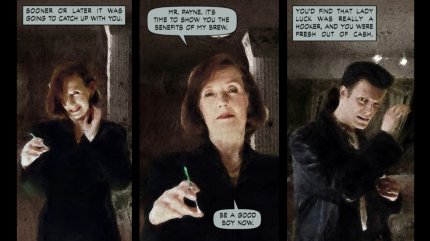 Die Mutter von Sam Lake mimte die Oberschurkin Nicole Horne in den Comic-Strip-Zwischensequenzen.