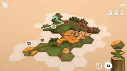 Durch seine Gameplay-Mechanik erinnert Dorfromantik nicht ohne Grund an Brettspielklassiker wie Carcassonne.