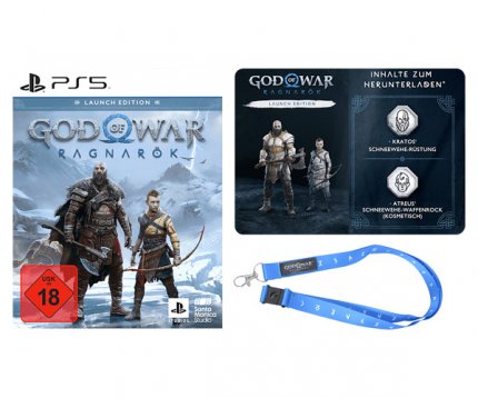 Bei Saturn kann man die exklusive God of War Ragnarök Launch Edition inklusive digitalen Bonusinhalten sowie Lanyard im God of War-Design zum regulären Preis vorbestellen.