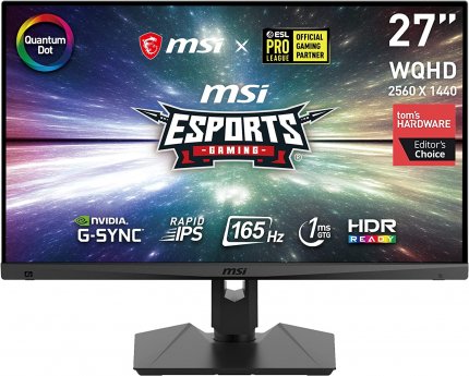 MSI Optix Gaming-Monitor zum Bestpreis bei Amazon - mit 27 Zoll, WQHD und 165 Hz.