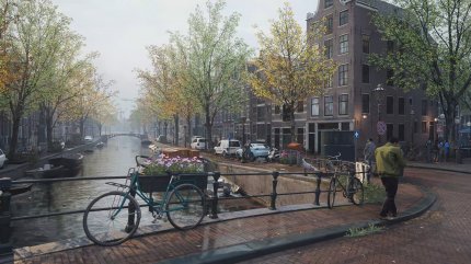 Das Level in Amsterdam zeigt die ganze Grafikpracht des Shooters. Da wünschen wir uns doch gleich einen Ausflug in die reale Stadt.