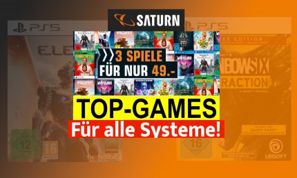 3 Spiele für 49 Euro gibt es jetzt bei Saturn