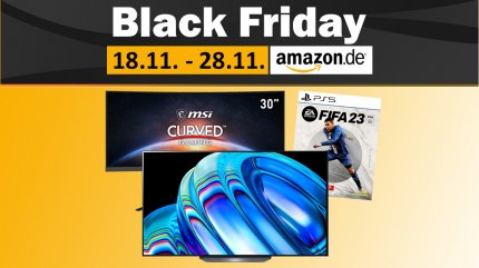 <strong>Black Friday:</strong> Neue Top-Angebote - Fernseher, Gaming-Monitor, iPhone &amp; Co.