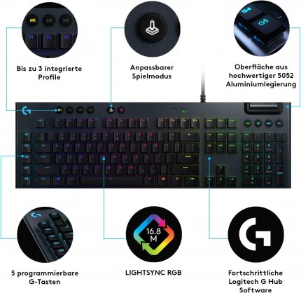 Jetzt mit hohem Rabatt bei Amazon: Logitech Gaming-Tastatur G815.