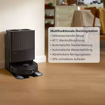 Die All-in-One-Station des Roborock Qrevo Plus erhöht den Komfort enorm.