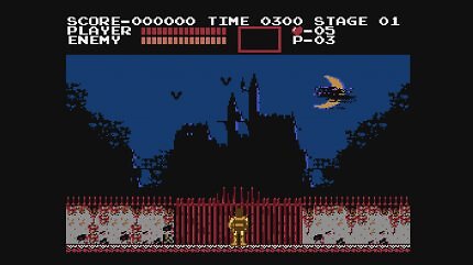 Blick aus das Schloss in Castlevania