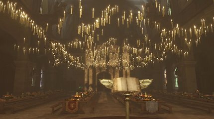 Die große Halle von Schloss Hogwarts aus Hogwarts Legacy
