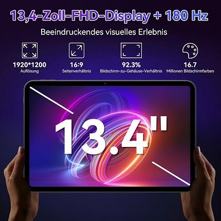 Das Tabwee T60 Pro hat ein 13,4 Zoll großes Full-HD-Display.