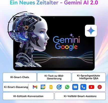 Tabwee T80 mit Gemini AI 2.0.
