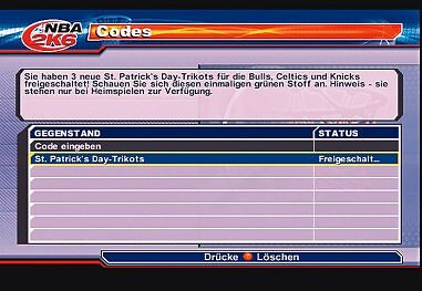 NBA 2k6 - Cheat