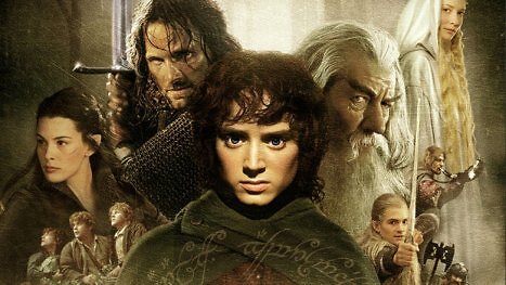 Ausschnitt aus dem Filmplakat zu Der Herr der Ringe: Die Gefährten