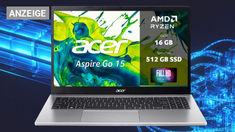 Acer-Laptop zum Bestpreis: Mit 15,6 Zoll, AMD Ryzen 7, 16 GB RAM, 512 GB SSD und Windows 11 nur 499€