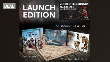 AC Black Flag Resynced: Launch Edition mit Poster, Artbook, Steelbook &amp;amp; digitalen Zusatzinhalten nur 59,99€