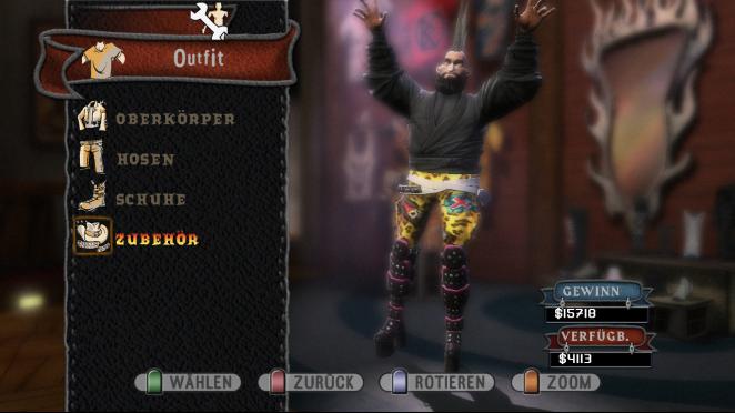 Hier unser selbst erschaffener Rockstar! Wir haben ihn mal Zangief genannt…