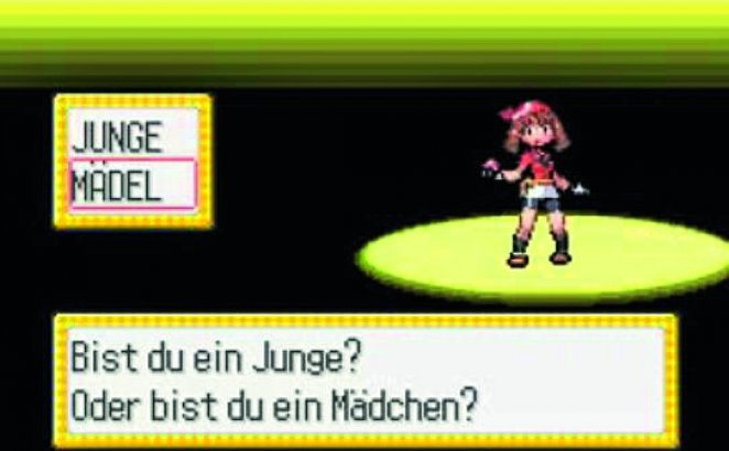 Weibliche Spielfigur - zum ersten Mal in: Pokémon Kristall