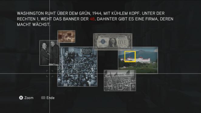 Assassin's Creed: Brotherhood Komplettlösung: Glyphen-Rätsel Nr. 3: Das zu findende Geheimzeichen versteckt sich auf der linken Flagge im Bild ganz rechts. Fahrt darüber und drückt die X-Taste. (1)