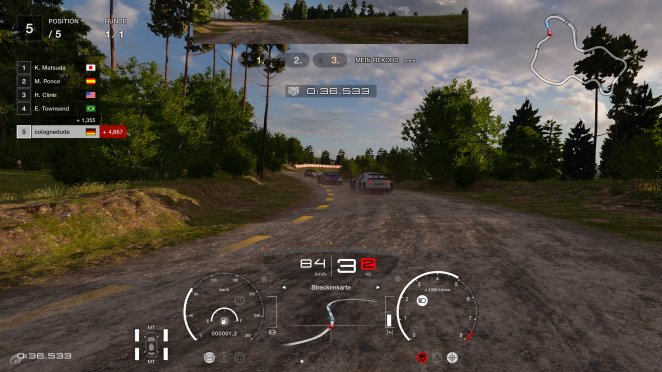 Die eingestreuten Rallye-Events mögen grafisch nicht so spektakulär sein wie andere Veranstaltungen, spielen sich jedoch deutlich anders und fordern eine eigene Herangehensweise.
 