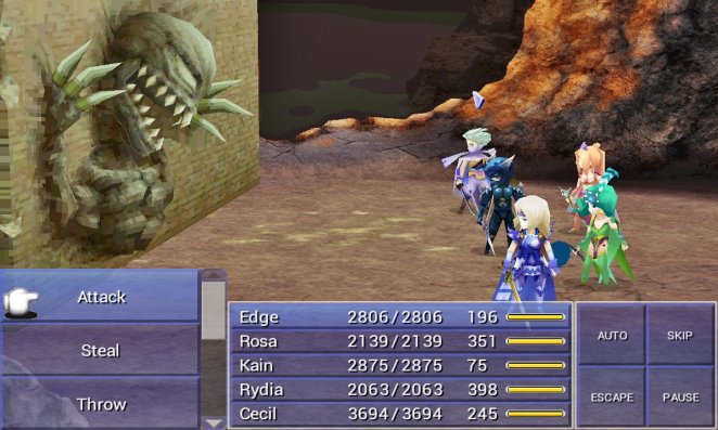 Die Neuinterpretation von Final Fantasy IV für Android, iOS und PC ersetzt Pixel durch Polygone.
 